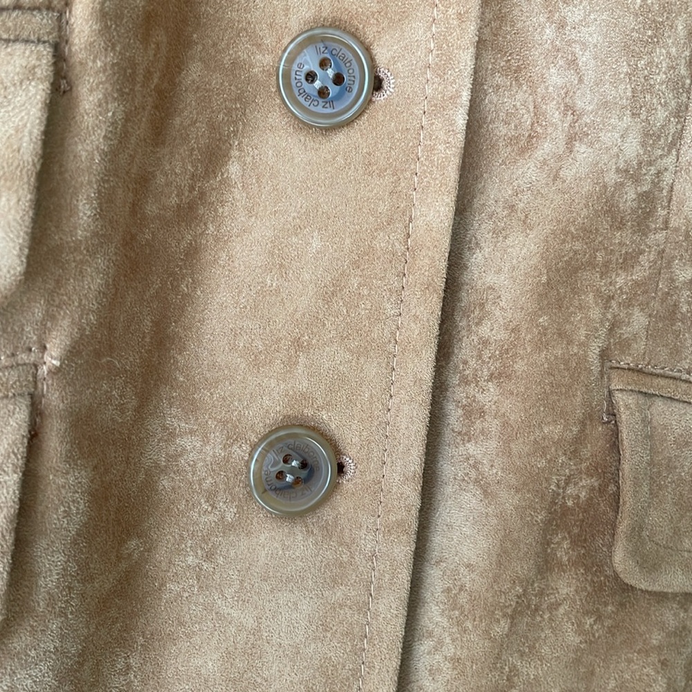 Liz Claiborne Tan Suede Blazer - Picture 5 of 13